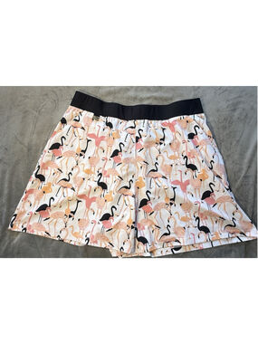 Nancy Lopez Women's Plus Size Flamingos Golf Shorts 2XL